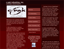 Tablet Screenshot of c-pak.net